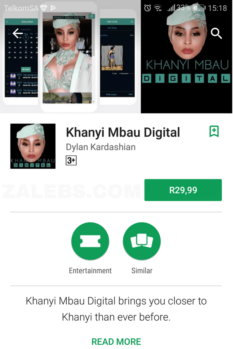 Khanyi Mbau app