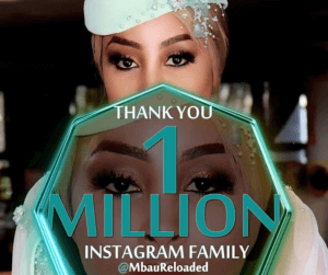 Khanyi Mbau 1 million Instagram followes