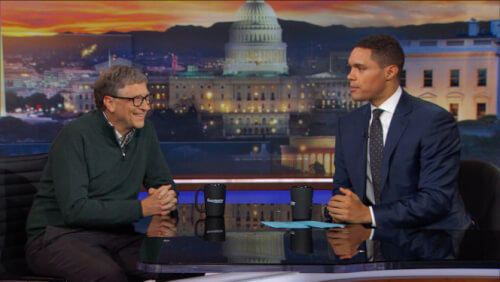 Bill Gates and Trevor Noah