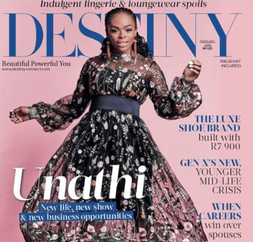 Unathi Msengana destiny connect magazine cover