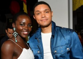 Lupita Nyongo and Trevor Noah