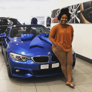 Brenda Mhlongo BMW car