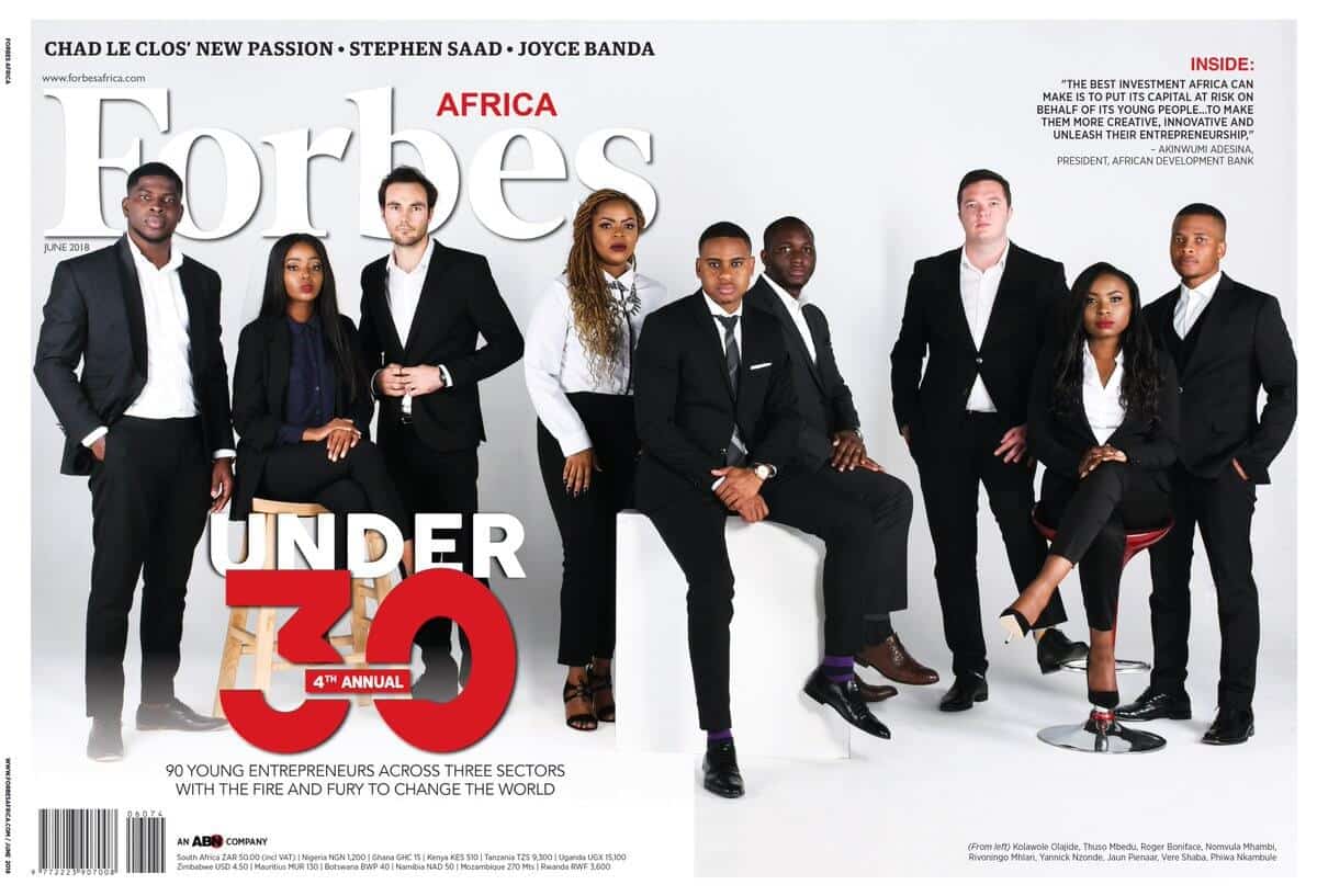 SA Stars Featured On Forbes Africa's 30 Under 30 List