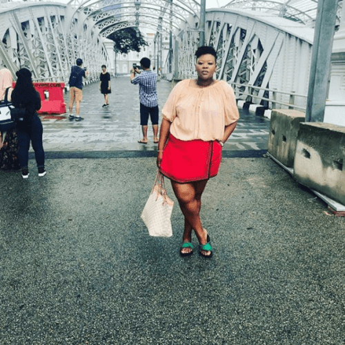 Anele Mdoda vacation