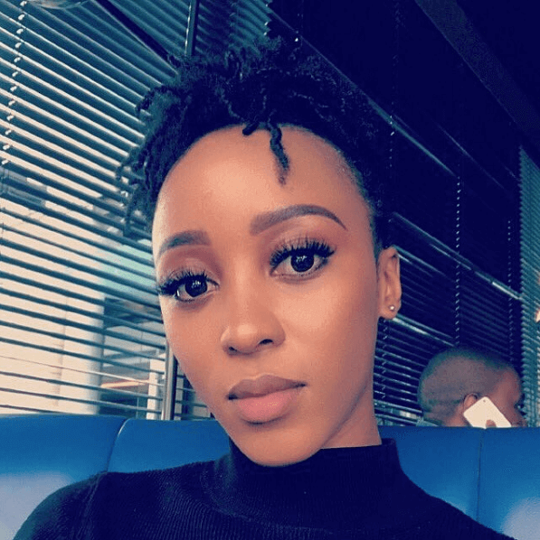 Sbahle Mpisane opens her eyes