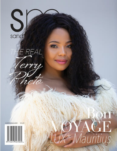 Terry Pheto cover of Sandton Magazine