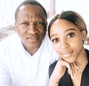 Sbahle Mpisane and her father Sbu Mpisane