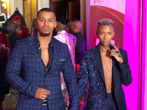 lasizwe and Cedric a fourie Feather Awards 2018