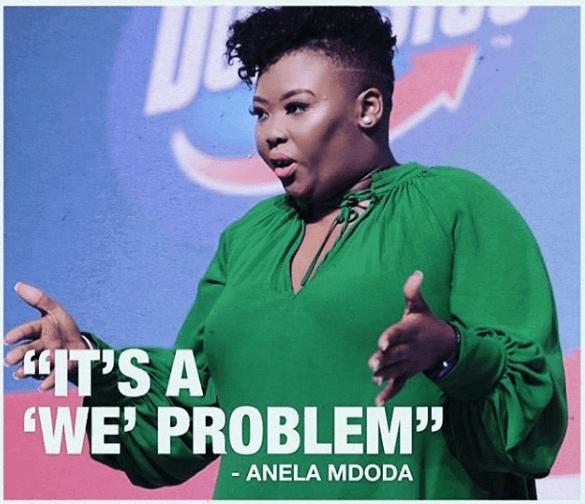 Anele Mdoda builds toilets