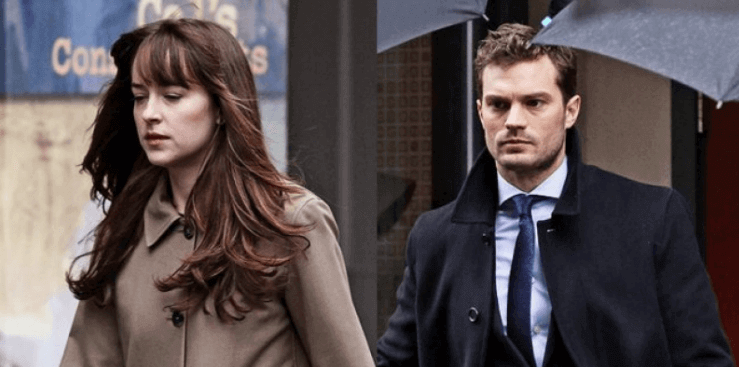 Fifty Shades Darker on black cell c