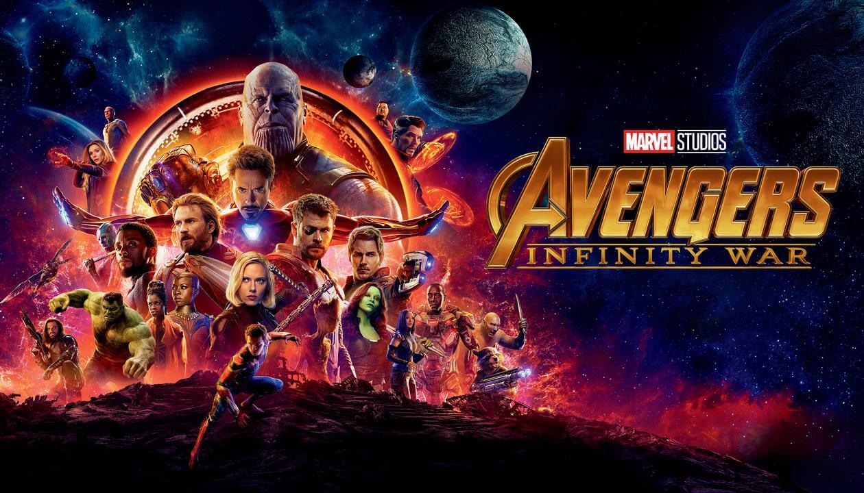 Avengers Infinity War on black cell c