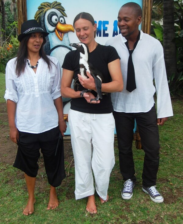 Raecine Bates, Kerry Cahill and Cyril Mdlalose uShaka Marine World