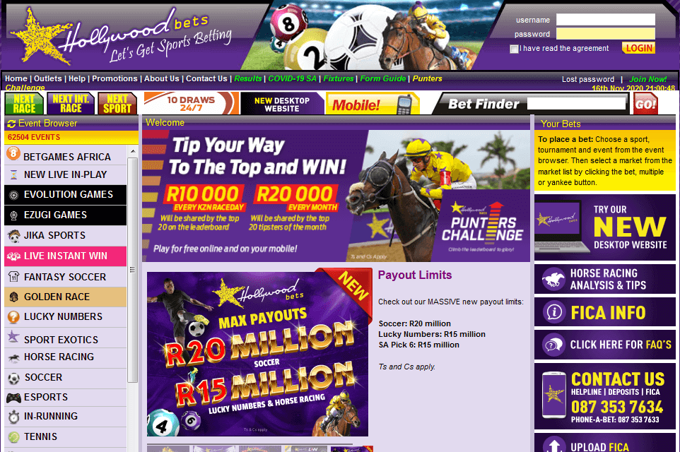 How to Login to Hollywoodbets Account