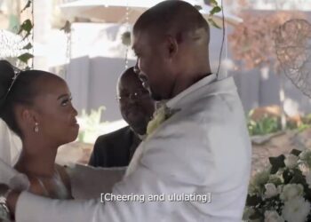 Schumacher and Mpho's garden wedding