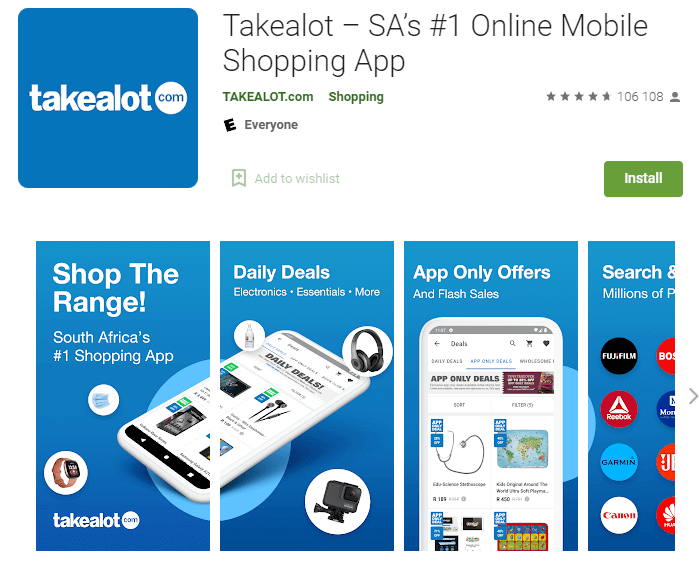Takealot App Download