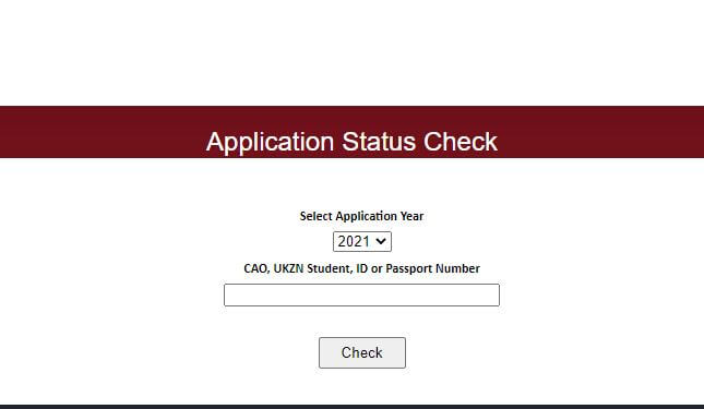 UKZN Application Status Check