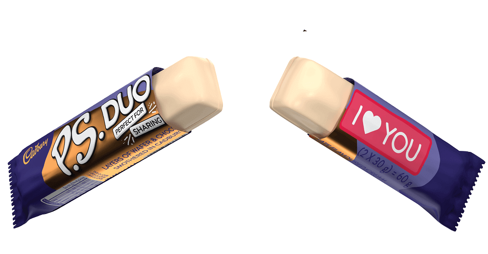 Cadbury P.S. DUO - Open pack