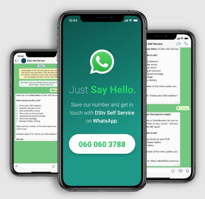 DStv WhatsApp Number South Africa