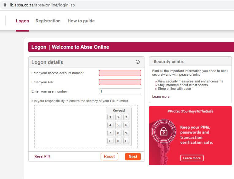 Absa Login Online