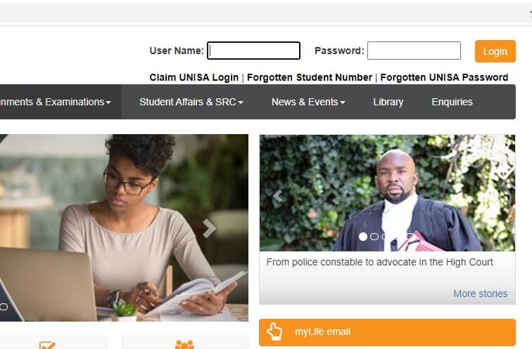 www myunisa ac za login page today