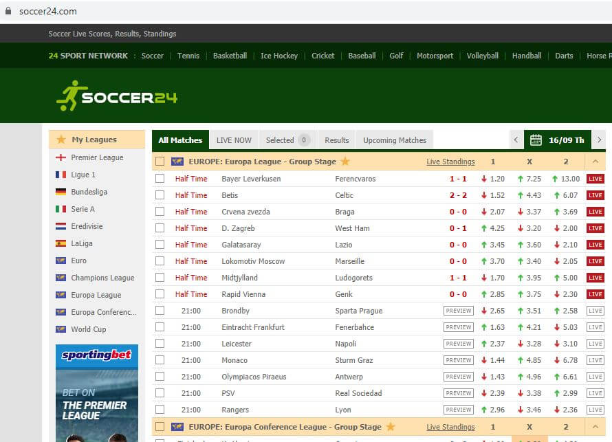 Soccer 24 Live Score