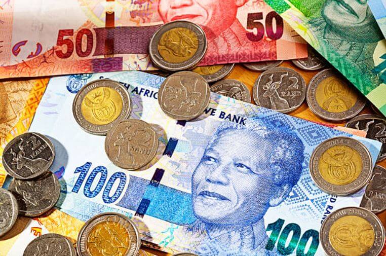 1000 dollars in rands in South Africa