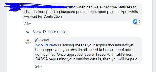 SASSA Status Pending Meaning