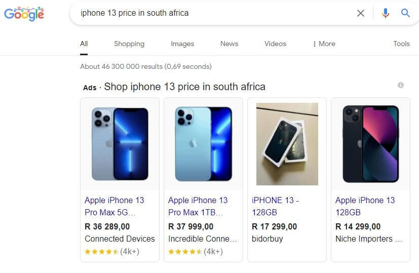 Apple iPhone 13 Price in South Africa