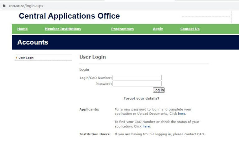 CAO Login 2022 How to Login to CAO (Central Applications Office)