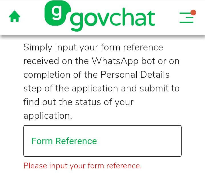 GovChat Status Check For SRD R350 Grant