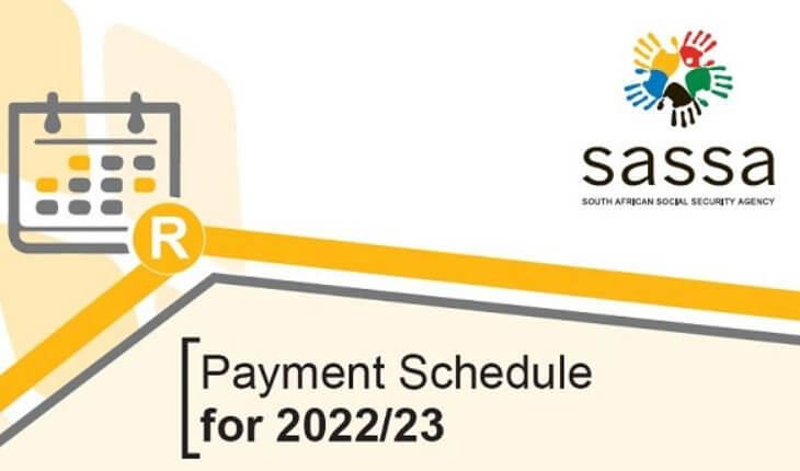 Sassa Payment Dates for 2022/23