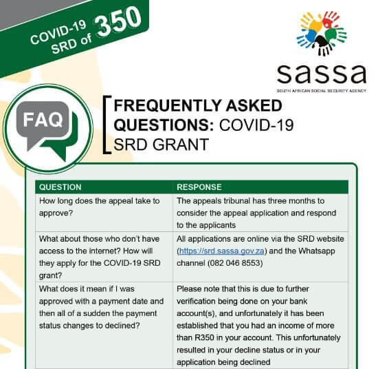 FAQs About SASSA SRD Grant