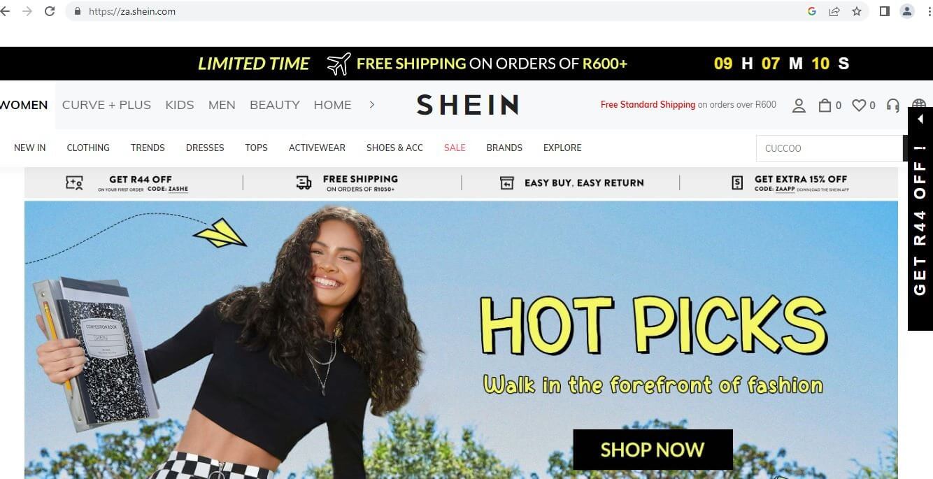 How To Buy From SHEIN In South Africa.