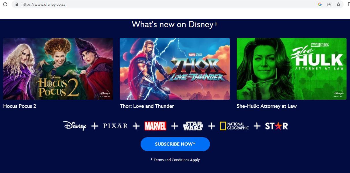 How Much is Disney Plus in South Africa