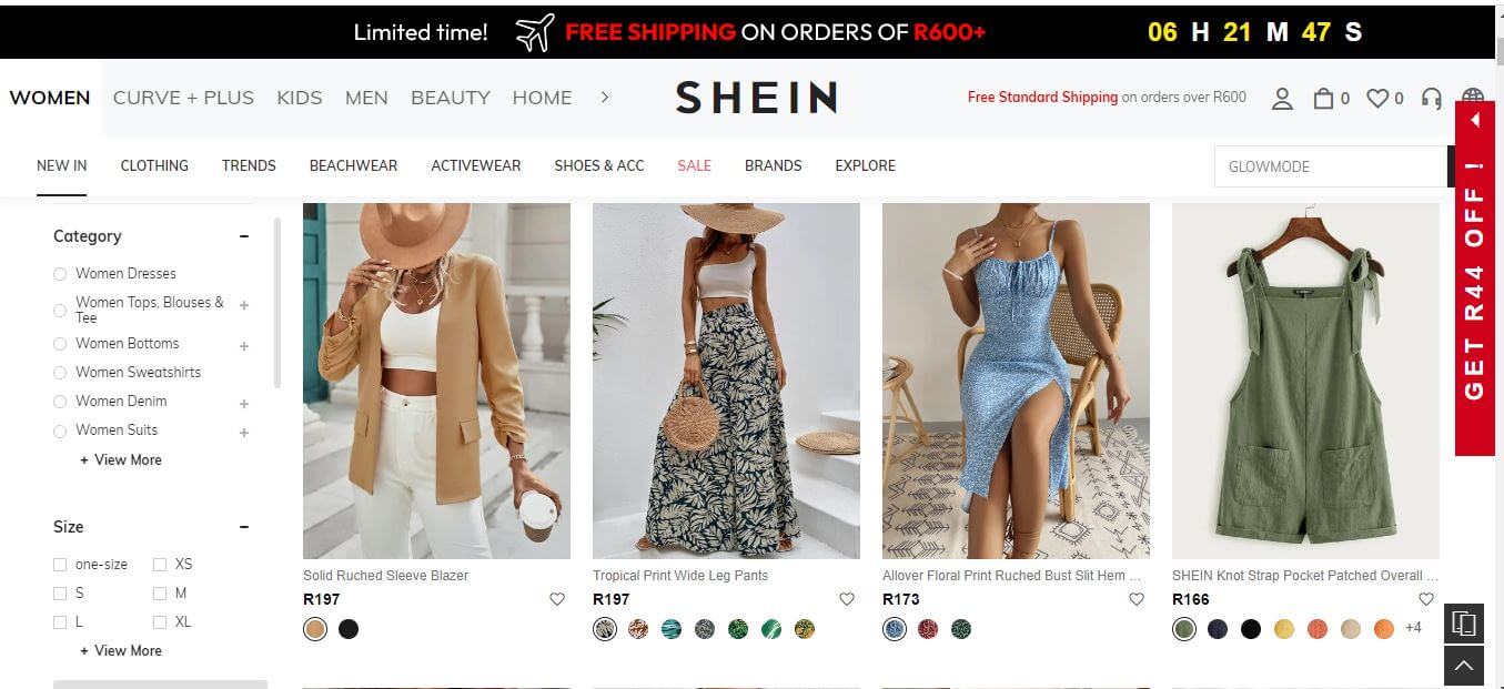 How Much is Shein Delivery to South Africa