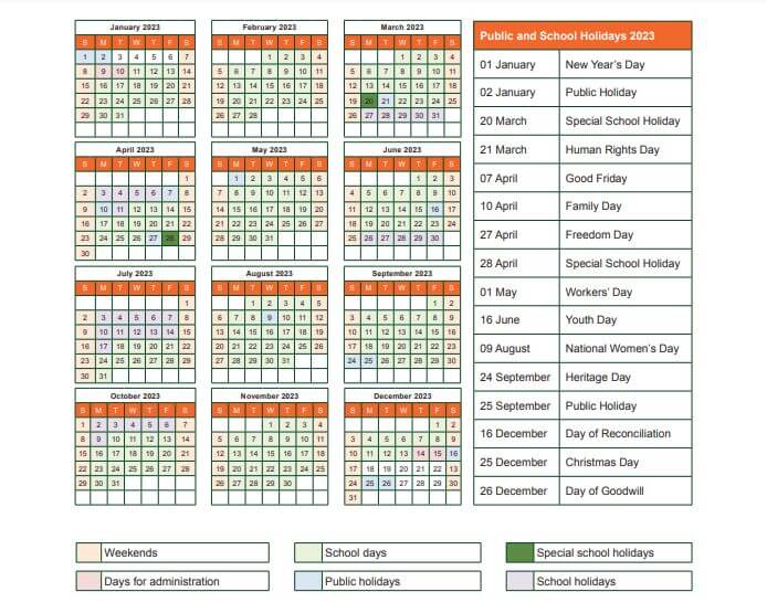 2023 Inland School Calendar