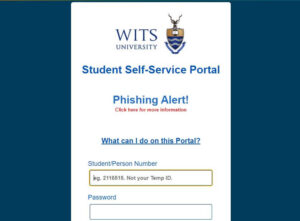 University of the Witwatersrand WITS Student Portal