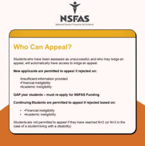 Who Can Appeal For NSFAS