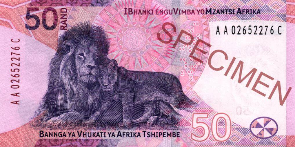 Back - Lion isiXhosa - IBHANKI ENGUVIMBA YOMZANTSI AFRIKA Tshivenda - BANNGA YA VHUKATI YA