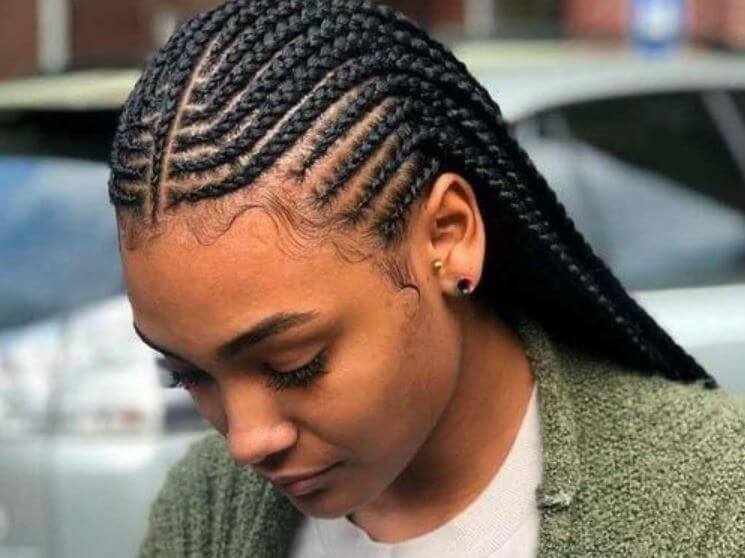 Straight Back Hairstyles with Beads