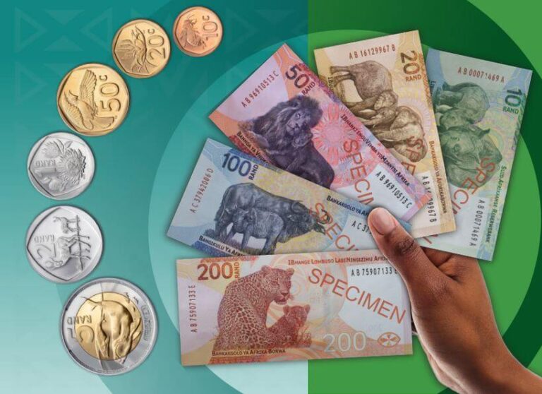 new South African banknotes and coins