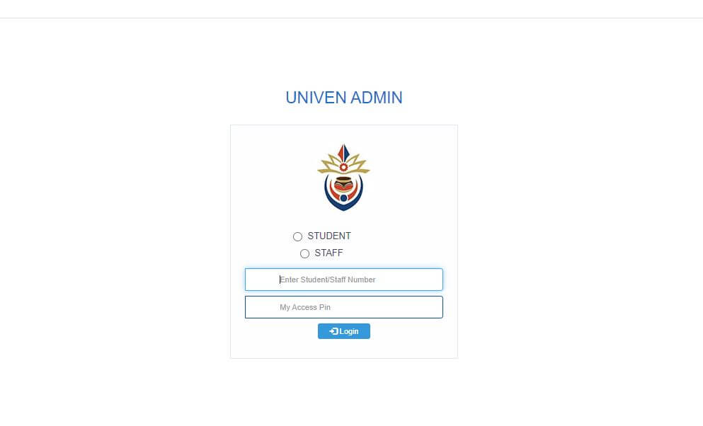 What is Univen Admin