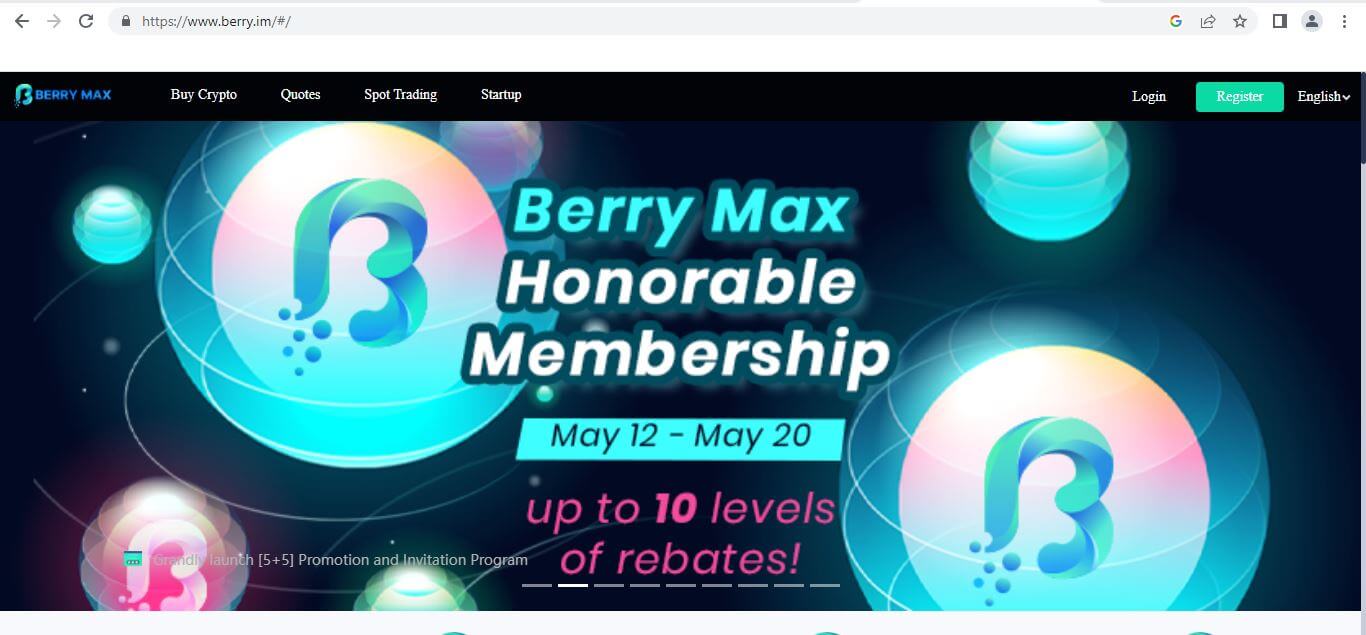 Berry.im Login And Crypto Trading Platform Overview