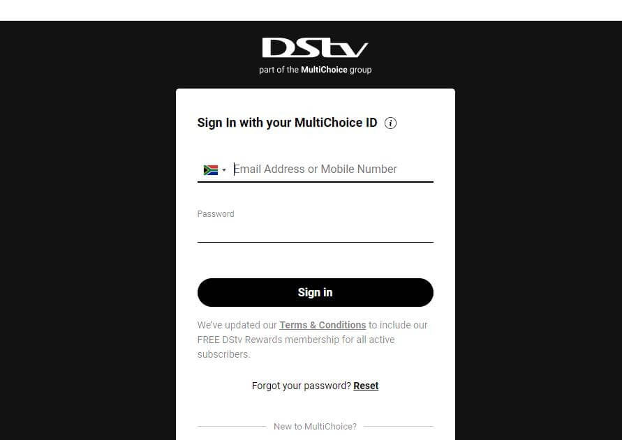 DStv Stream Login South Africa