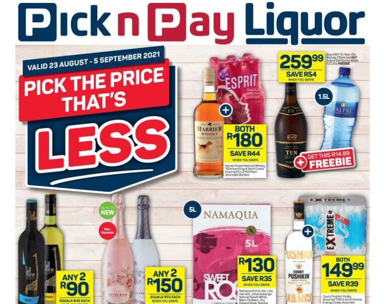 Pick N Pay Liquor Specials South Africa