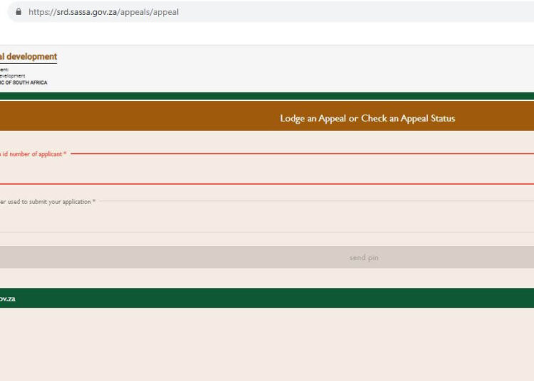 SASSA Appeal South Africa