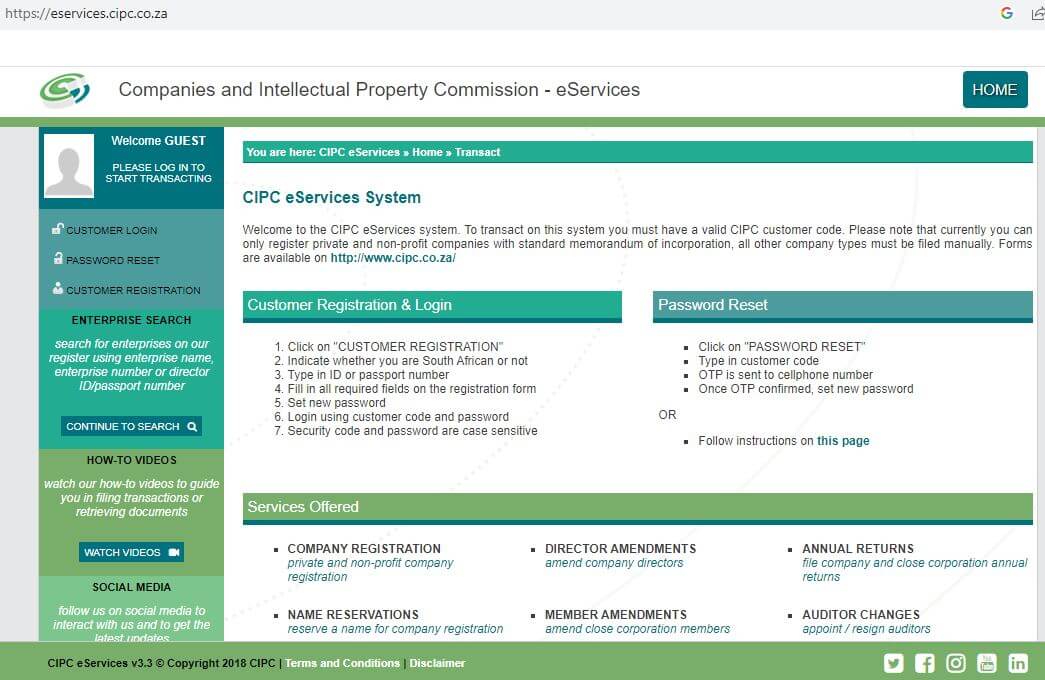 What Is CIPC eServices?