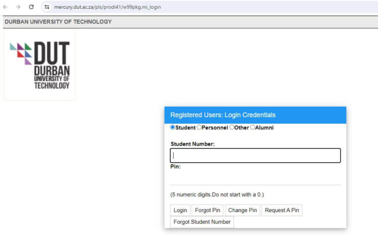 DUT Student Portal Login - How To Login To DUT Student Portal