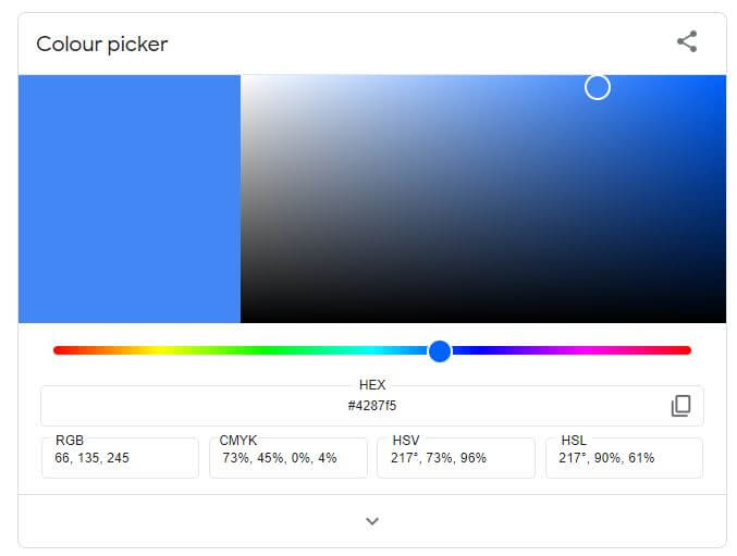 Google Color Picker