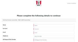 KFC Application Form